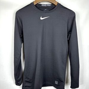 Nike Men’s Dri-FIT Pro Fitted Warm L/S Top in Black
